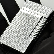 JT.Dunant Lighter Ding Sound Brass Metal Refillable Butane Cigar Cigarette Lighters Fuel Men Smoking Accessory