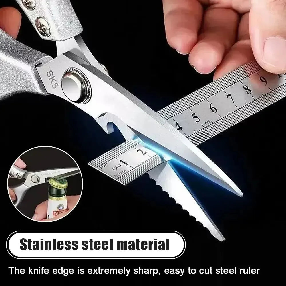 Sharp Stainless Steel Kitchen Scissors Poultry Shears Fish Bone Remover Multifunctional Meat Food Cutter Scissors For Kitchen