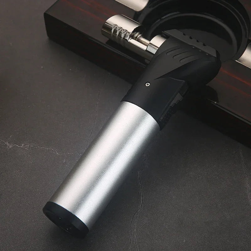 HONEST Cigar Welding Gun Lighter Metal Windproof Multi Functional Outdoor Barbecue Kitchen Turbine Torch Butane Gas Lighter