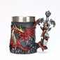 Medieval Dragon Sword Coffee Mug Stainless Steel Resin Insert Beer Mugs Steins Tankard Dragon Themed Party Decor Friends Gift