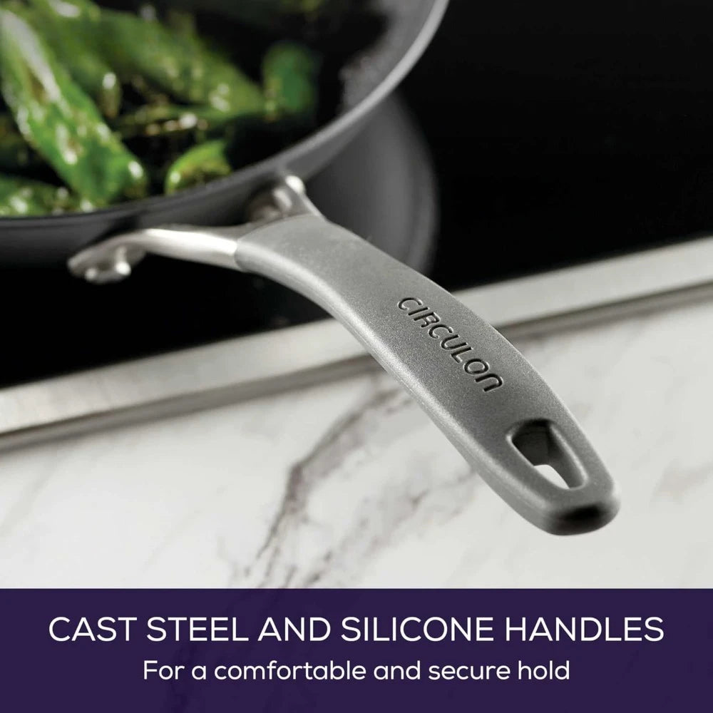 US Shipping Nonstick Induction Cookware Set 9 Piece Pots and Pans Graphite Coating Kitchen Cooking