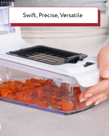 Vegetable Chopper - Food Chopper - Spiral Cutter - Vegetable Chopper with Container - Kitchen Gadgets Home Essential Accessories