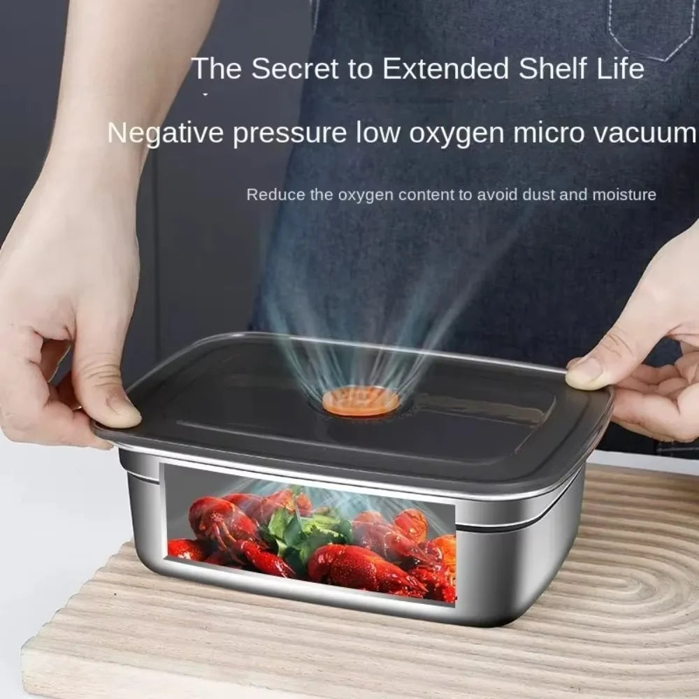 Stainless Steel Camping Lunch Box – Leak-Proof, Freezer & Microwave Safe Bento Container
