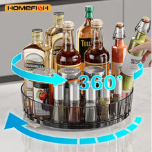 Multi-Purpose Rotating Spice Rack Efficient Countertop Organizer for Kitchen Bathroom Seasoning Storage Space-Saving Design