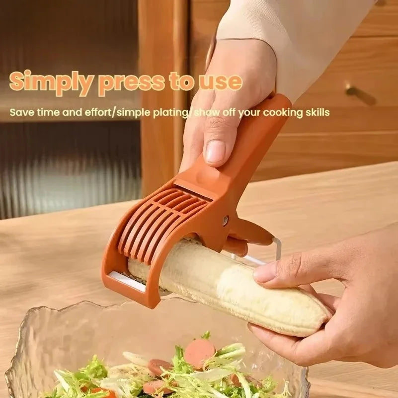 HooFun Kitchen Tools Stainless Steel Vegetable and Fruit Slicer Multi Functional Salad Slicer Kitchen Accessories
