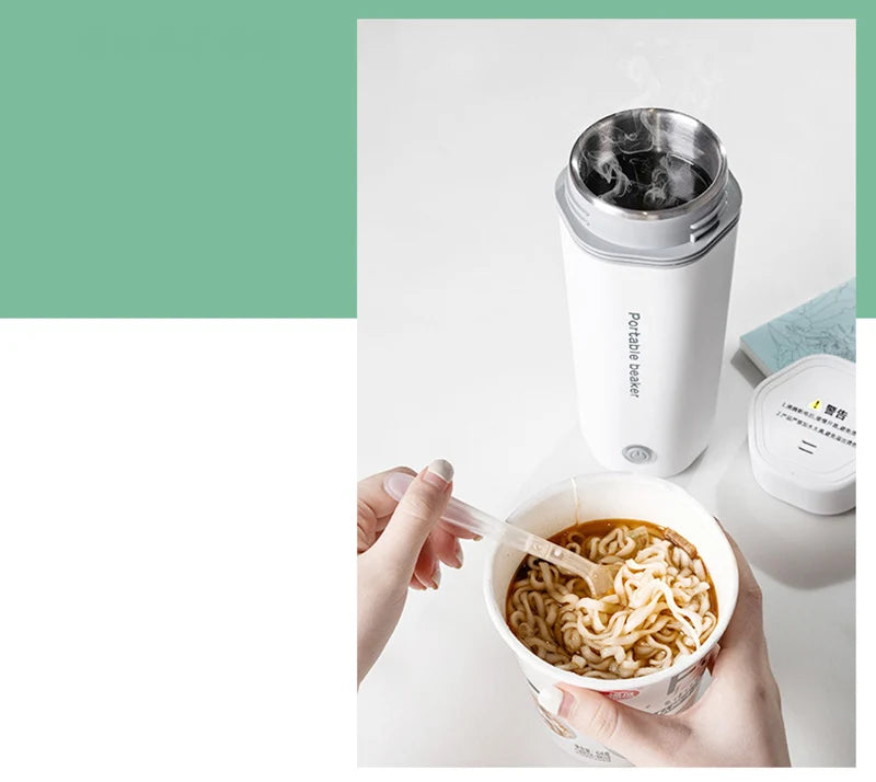 220V 110V 24V 12V Car Home Electric Thermos Bottles EU US UK Plug Portable Outdoor Travel Boil Water Coffee Flasks Kettle