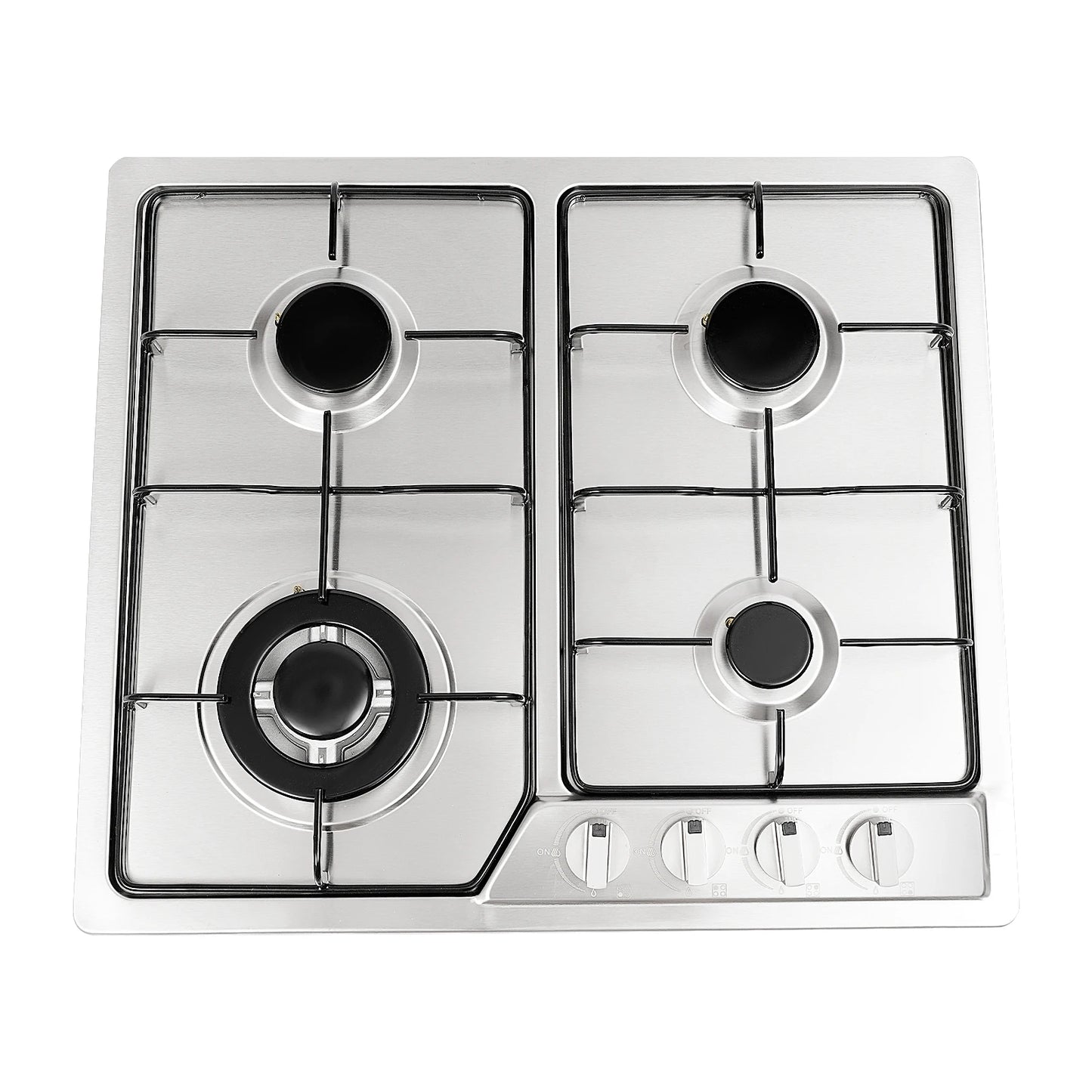 Clearance Sale Powerful Sealed Burners Gas Stove Safety Auto-Shutoff Cooktop with 4 Nozzles for Home Restaurant Cooking