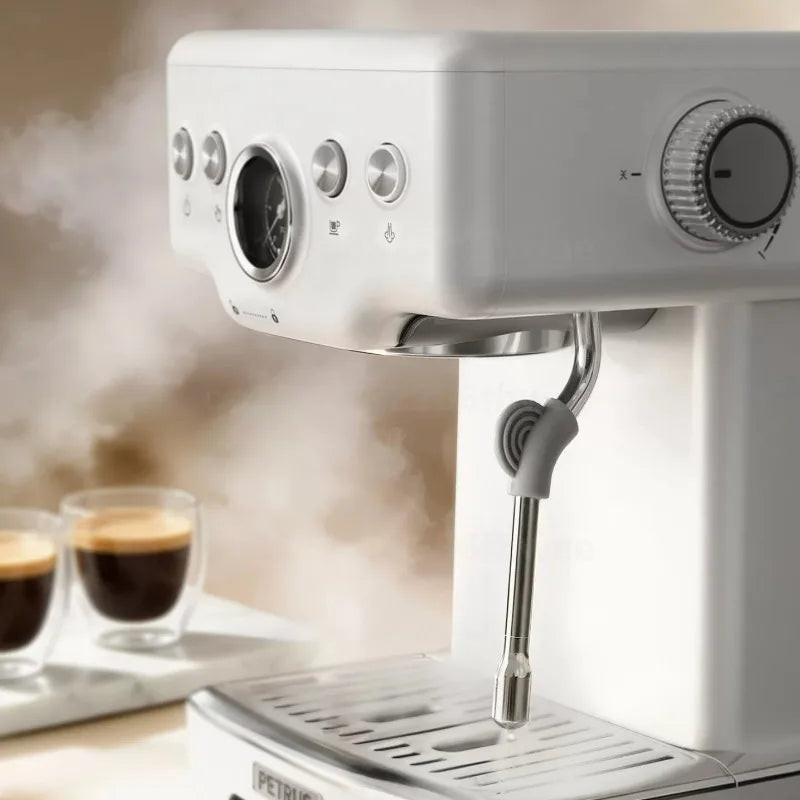 Petrus PE3833Pro Semi-Automatic Espresso Machine 15Bar 58mm Saturated Group Head PID Touch Screen Coffee Maker Compact
