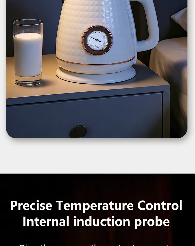 GELAIBO electric kettle mechanical thermometer shows the temperature, high-quality temperature control, European-style fashion s