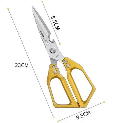 Multi-Purpose Shears kitchen Scissors Food hicken Bone Scissors SK5 Stainless Steel Fish Vegetable Meat Cutting Scissors Cooking