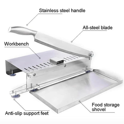 Commercial Frozen Meat Slicer Bone Cutting Tool Stainless Steel Minced Lamb Bone Meat Cutter Chicken Duck Fish Cutting