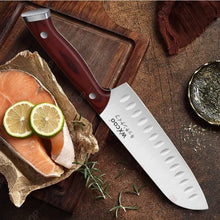 WXCOO 1-5pcs Professional Kitchen Knife Set Ultra Sharp Chef's Knife Meat Cleaver Fruit Slicing Stainless Steel Cutting Board