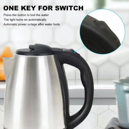 2L Food-grade Stainless Steel Electric Teapot Electric Kettle Hot Water Kettle Coffee Beverage Boiler Electric Water Heater