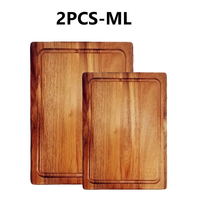 WXCOO Wooden Cutting Boards Meat Cutting Board Cheese Fruit Cutting Board Chopping Blocks Kitchen Tools Butcher Block