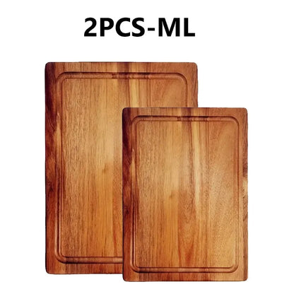 WXCOO Wooden Cutting Boards Meat Cutting Board Cheese Fruit Cutting Board Chopping Blocks Kitchen Tools Butcher Block