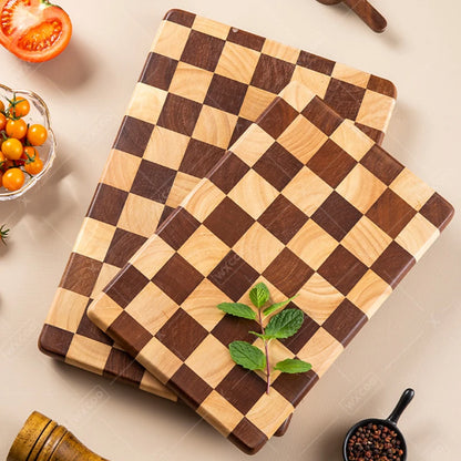 WXCOO Cutting Board Solid Wood Household Tray Mosaic Cutting Boards Wooden Cutting Board Mosaic Chopping Blocks Kitchenware