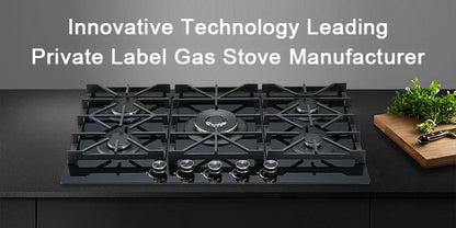 High Quality Built-In Household 3 Burner Stainless Steel Gas Stove with Battery Ignition and Flameout Protection