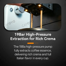 CAFOVO AE05 Fully Automatic Espresso Machine 19Bar Pump One-Touch Americano Cappuccino Latte Coffee Machine for Home 220V