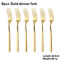 4/6/12/16/18/20/24Pcs Gold Cutlery Set Stainless Steel 304 Tableware Elegant Western Knife Fork Spoon Mirror Dinner Set