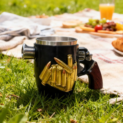 Cool Coffee Mugs for Men 350ml Funny Novelty Party Decor Stainless Steel Coffee Cup for Cold Weather Picnic Outdoor Camping