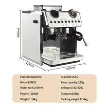 oo-Espresso Coffee Maker 20Bar Double Boilers Dual Pumps Italian Coffee Machine Automatic Coffee Machine With Grinder
