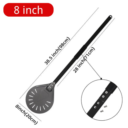 7 8 9 10 Inch Long Pizza Peel AdjustableTurning Shovel Spatula Baking Tool  Kitchen Utensils Nonstick Big Pizza Turner for Oven