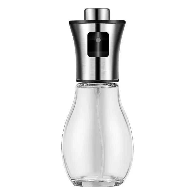 Kitchen Oil Sprayer for Cooking,6.8oz/200ml Olive Oil or Vinegar, Trigger Design,Stainless Steel Vinegar Glass Spray Bottle