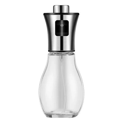 Kitchen Oil Sprayer for Cooking,6.8oz/200ml Olive Oil or Vinegar, Trigger Design,Stainless Steel Vinegar Glass Spray Bottle