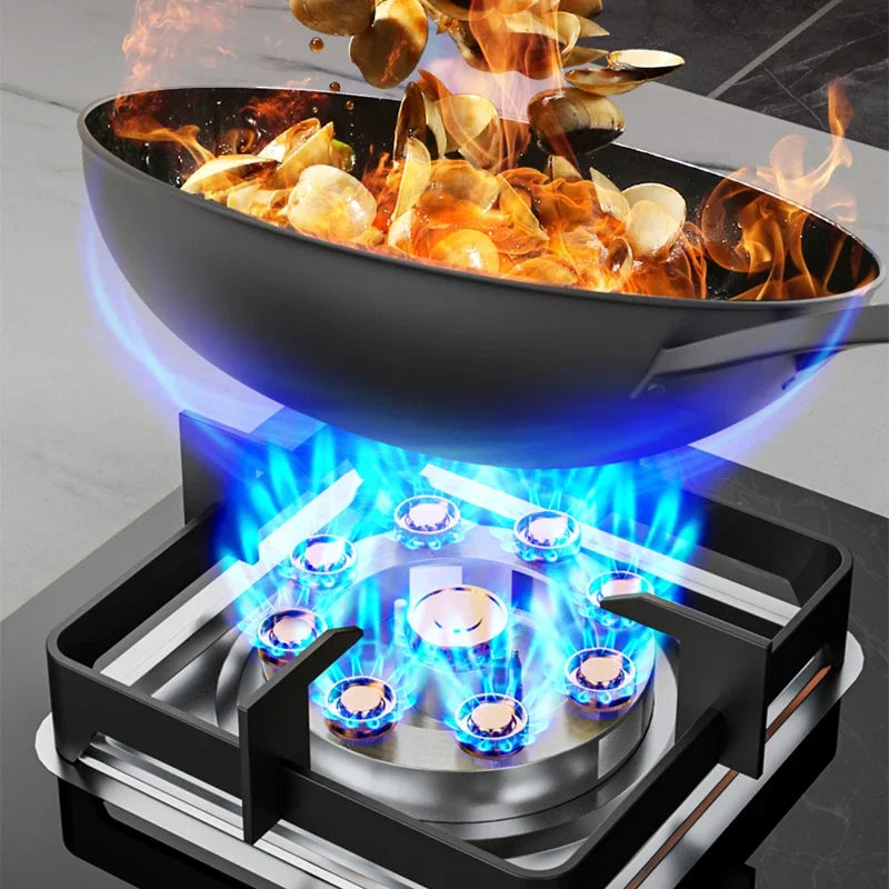 7.2KW Gas Stove Household Three Stove Timing Table Embedded Dual-purpose Natural Gas Liquefied Gas Fire Stove
