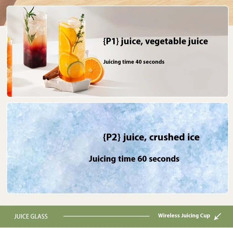 Portable Fruit Juicer Electric Juicer Blender Rechargeable Household Juice Squeezer Mixer Juice Extractor Juicer Machine