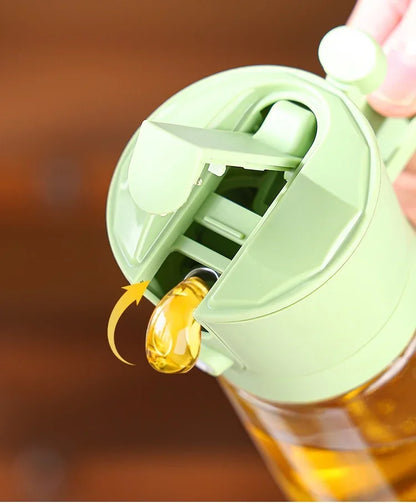 2 in 1 Oil Dispenser and Oil Sprayer Bottle Spray and Pour Olive Oils Sprayer Mister Cooking Olive Dispensers Bottle for Kitchen