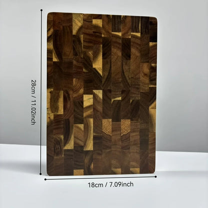 1pc Large Wood Board - Heavy-Duty Wood Grain Chopping Board, Large Leaf Camellia Tree Wood  for Meat, Cheese, Vegetables, Bread