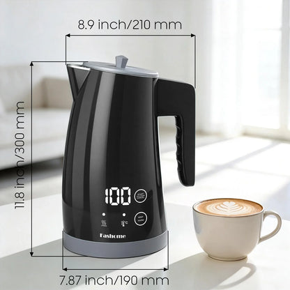 1.25L Electric Kettle Temperature Control, 1200W Fast Boil Electric Tea Kettle, Digital LED Display, 304 Stainless Steel Inner, Auto Shut Off, 2Hour Keep Warm, Hot Water Boiler For Coffee & Tea