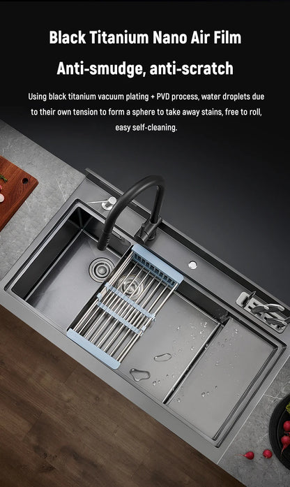 Integrated Sink Dishwasher Kitchen Built In 1000mm Sink Dishwasher Machine Automatic Smart In Stainless Steel Sink Dishwashers
