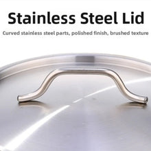 Stainless Steel Milk Pot 16 18 20 22 24cm with Lid Sauce Pan for Gas Electric Induction Stove Boiling Simmering Use
