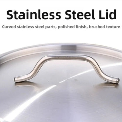 Stainless Steel Milk Pot 16 18 20 22 24cm with Lid Sauce Pan for Gas Electric Induction Stove Boiling Simmering Use