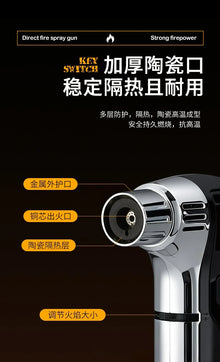 Outdoor Camping BBQ Electronic Lighter Point Moxibustion Special High Temperature Strong Continuation Kitchen Jet Gun