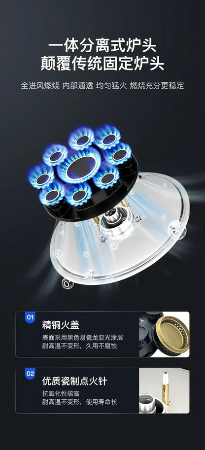 New single-burner gas cooker.  for home use. Can also be embedded. Old-fashioned cooktops.Table-top