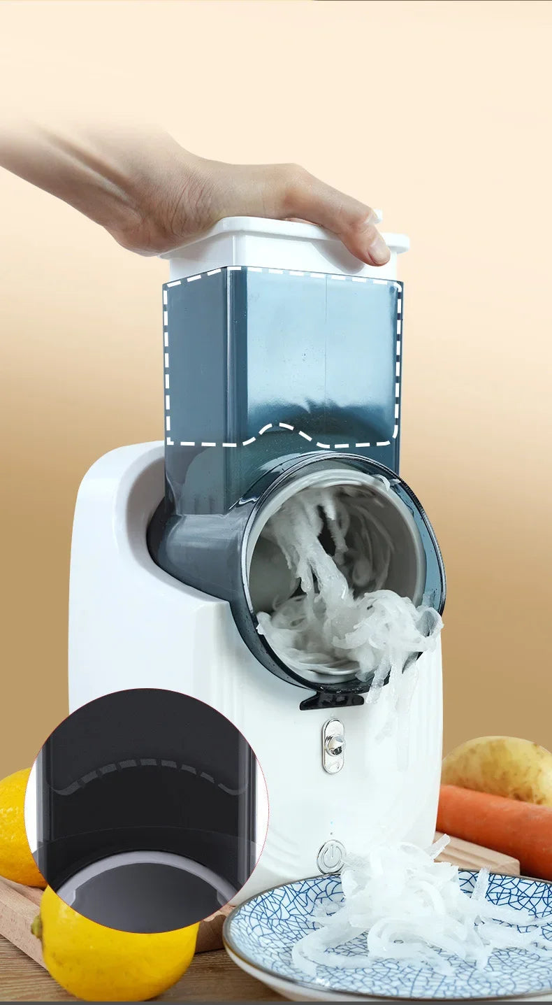 Household Multi-function Vegetable Cutter 1PC Kitchen Electric Vegetable Cutter Vegetable Slicer Shredder Automatic