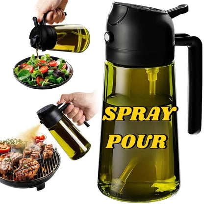 Oil Bottle Oil Spray for Cooking Household Kitchen Spray Olive Oil Barbecue Fat Control Food Grade Spray Pot Kitchen Gadgets