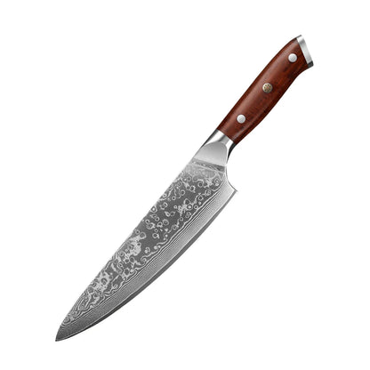 1/2/4 PCS Knives Sets Rosewood Handle 67 Layers Damascus Steel Super Sharp Meat Vegetable  Meat Knives cooking Tools