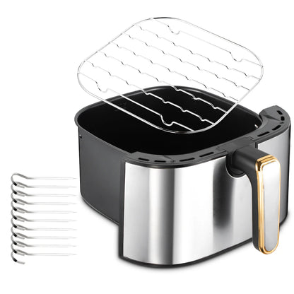 Hot Sale 7L Visible Window Fryer Without Oil Digital Electric Air Fryer with Skewers