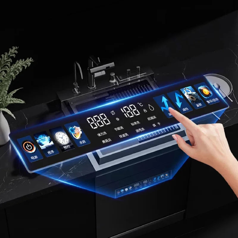 Dishwasher,Integrated Sink All-in-one,Kitchen Sink,Automatic Cleaning,Smart Home Appliance,Space-saving Efficient Dishwasher