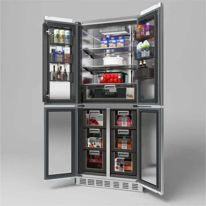 2025 BCD-355WQB Best-Selling Built-In Refrigerator-Freezer - 355L Home Appliance with Premium Cooling Performance
