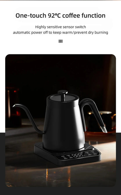 110V/220V Electric Kettle Gooseneck Jug Hand brew Coffee Pot Thermo Pot Temperature-Control Heating Water Bottle Smart Teapot