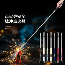 Type-C Rechargeable Kitchen Artifact Portable Smart Pulse Igniter Household Gas Stove Long Handle Electronic Lighter Wholesale
