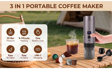 2026 New Upgrade 3 In 1 Portable Coffee Maker, Rechargeable, Fast Heating | 2600mAh Capacity Battery, Long Lasting, Compatible