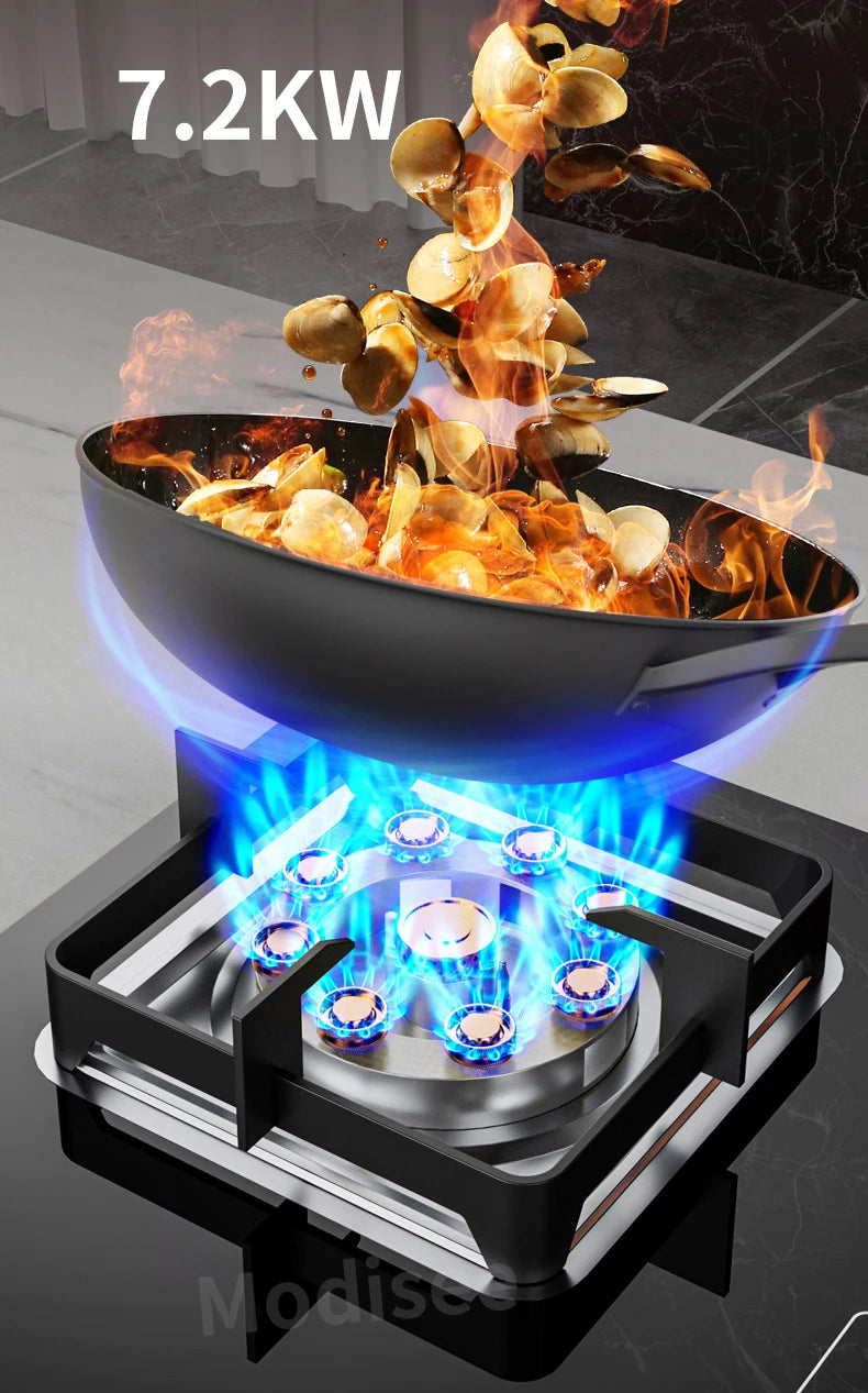 Built In Gas Hob 3 Burner Stove Dual Fuel LPG LNG Fierce Fire 3 Dual-Use Stoves For Household Kitchen High Pressure Fierce Flame