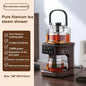 1L Electric Kettle Office Pure Titanium Steam Tea Kettle Home Keep Warm Floral Tea Kettle Auto Water Supply Electric Tea Kettle