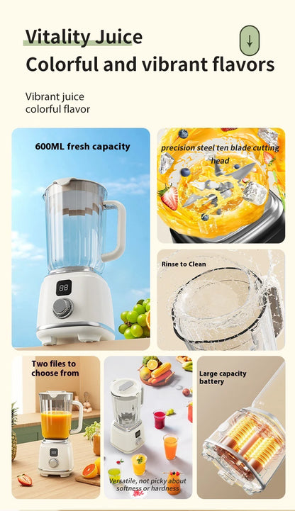 Portable Fruit Juicer Electric Juicer Blender Rechargeable Household Juice Squeezer Mixer Juice Extractor Juicer Machine